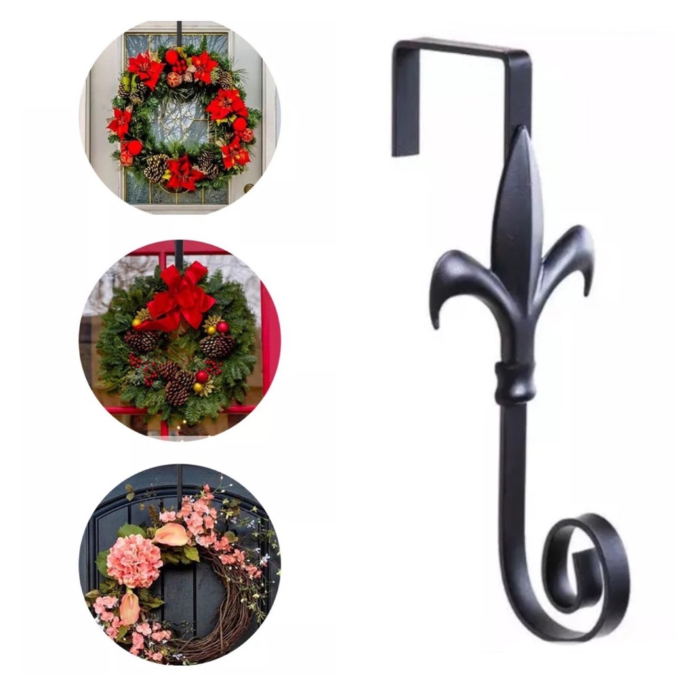 NEW Evergreen Fleur De Lis Door Hanger